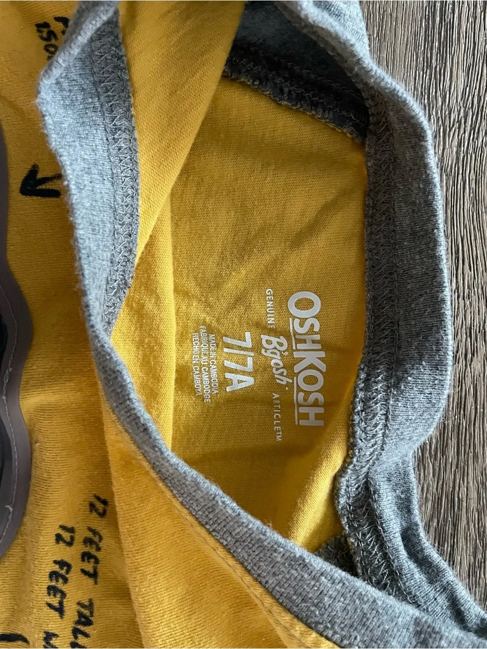 OshKosh B'gosh Yellow & Gray Monster Truck Long-Sleeve Tee